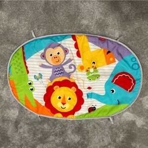 Fisher-Price Colorful Animal Play Mat for Infant Baby Gently Used